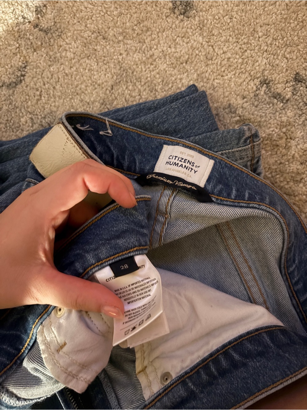 Citizens Of Humanity Dark Indigo High-Rise Jeans